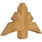 Ekena Millwork Alberta Rough Sawn Timber Gable Bracket, Western Red Cedar, 36"W x 21"H x 4"D x 6"F, 14/12 Pitch GBW036X21X0406ALB00RWR - alternate 2